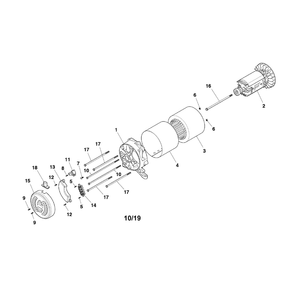 Alternator Diagram and Parts List for 030790-00  Briggs and Stratton Generator